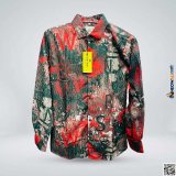 Men’s Multicolor Abstract Typography Print Full Sleeve Shirt