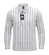 Men’s White Striped Korean Boxy Fit Katua