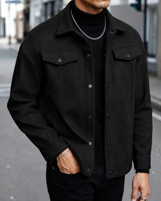 Chinese Winter Shacket Jacket for Men